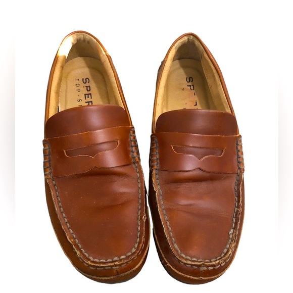 Men’s sperry leather loafers size 8.5 - Picture 1 of 3